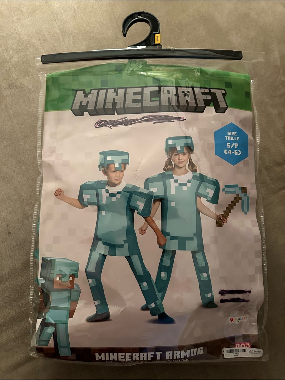 Minecraft Kids Diamond Armor Costume